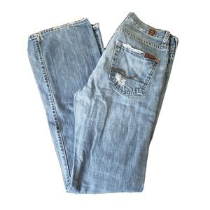 7 For All Mankind Light Blue Boot Cut Jeans